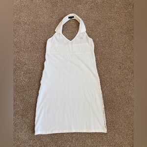 Burberry Womens Tennis Dress Halter Casual White Size Medium.